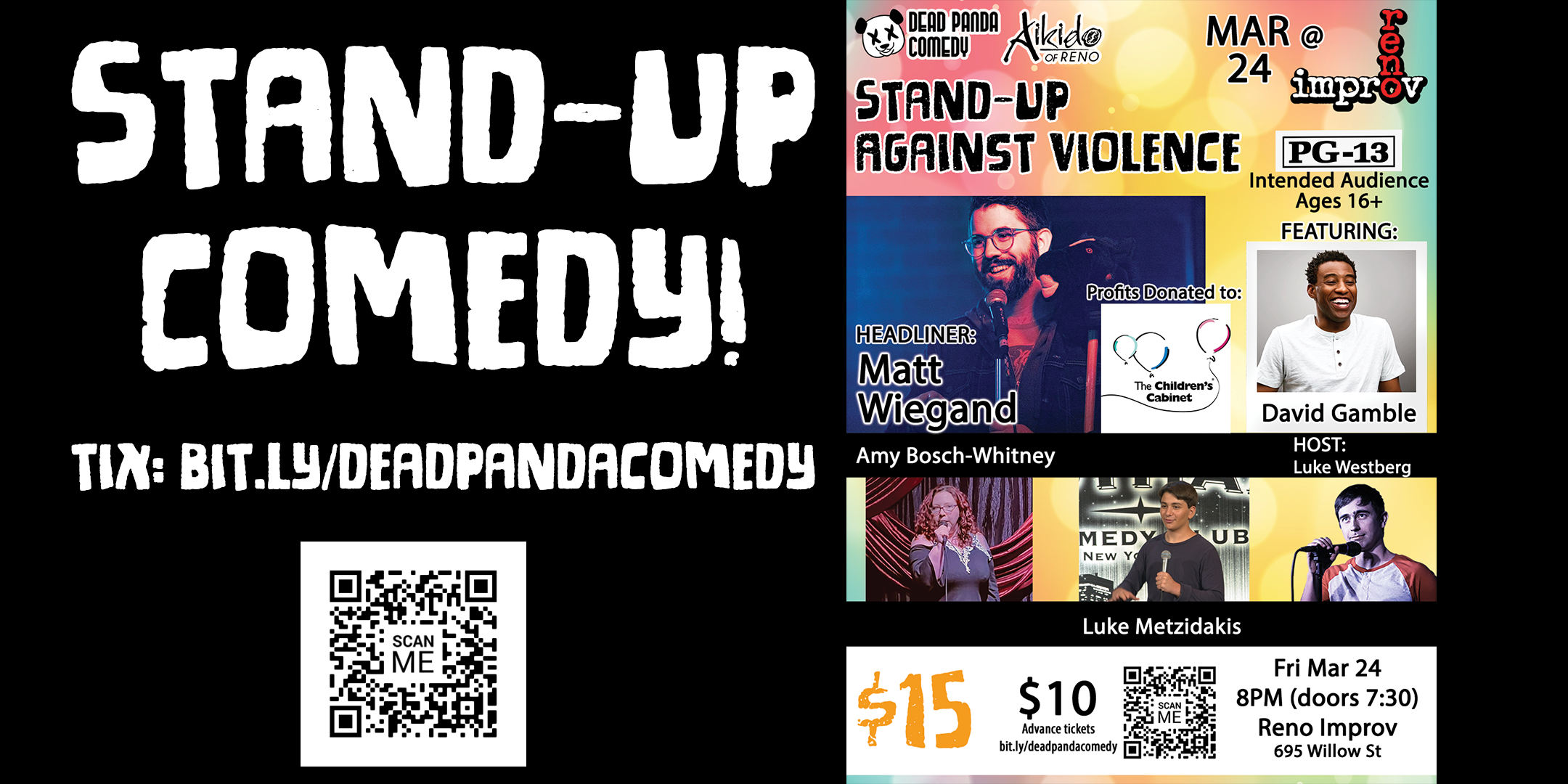 Standup against violence charity event